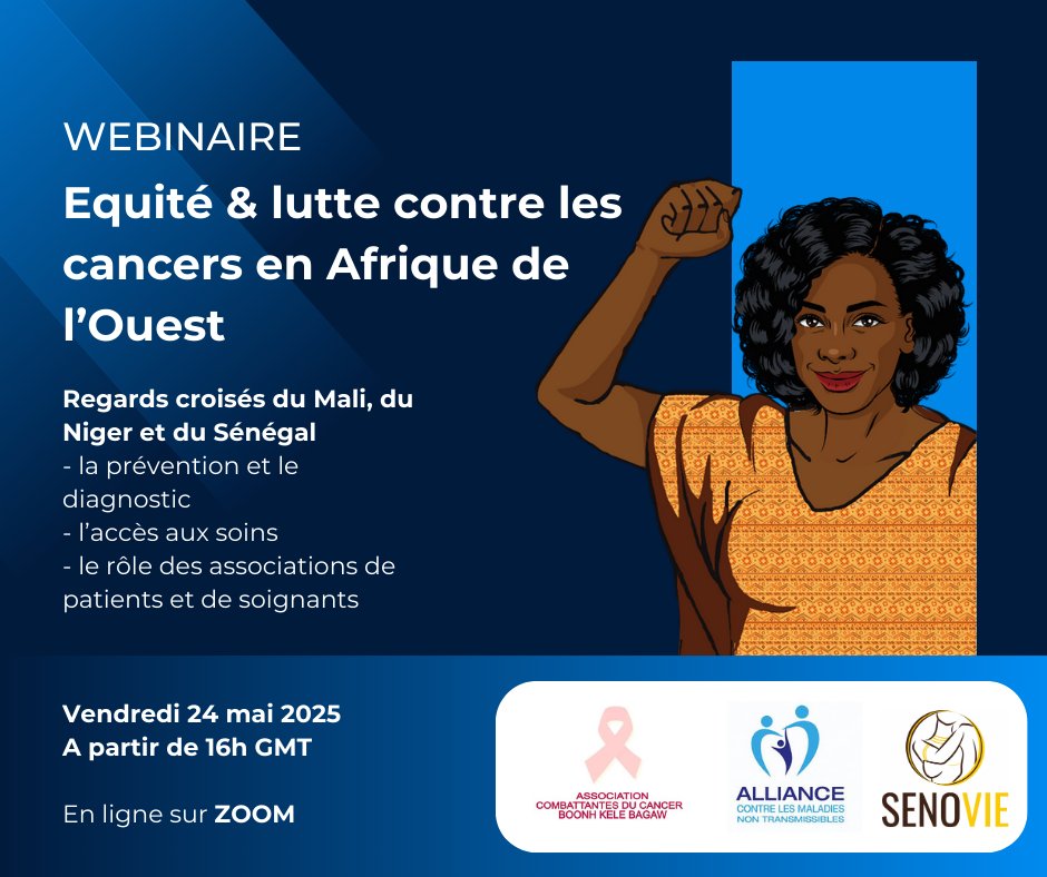 projetsenovie's tweet image. Partages d'expériences entre associations et professionnels de santé du Mali, du Niger et du Sénégal, appuyés par les résultats de recherche du projet Senovie.

🗓️Vendredi 24/05 à 16hGMT  
➡️Lien d'inscription:  lnkd.in/eQuUcsc9 
@Institut_cancer @ICMigrations
@MSF_france