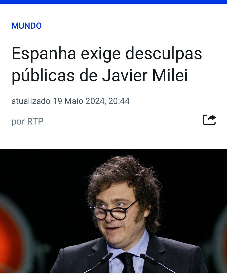 JosMatias17's tweet photo. Os ministros do governo espanhol andaram durante meses e semanas a fazer pouco de Javier Milei, chegaram a chamar-lhe de “drogadito”. Agora, estão muito revoltados com o comentário de Milei. Se não fosse embaraçoso, teria piada. https://t.co/opJcBzEpEi
