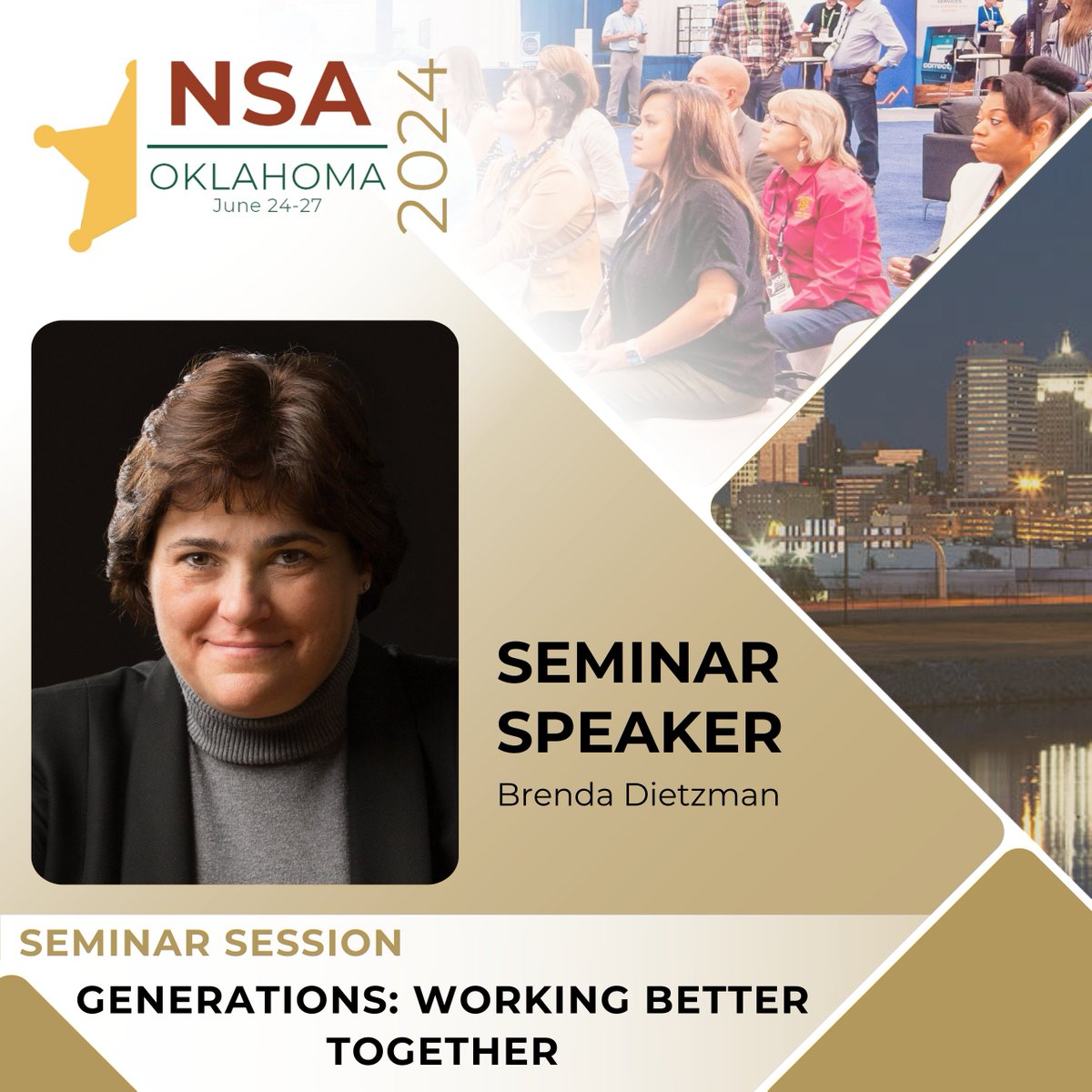 NSA 2024 Annual Conference Speaker Spotlight! #Sheriffs2024 Today we also highlight Brenda Dietzman, Colonel (ret.), Wayfinder Consulting, LLC. Gen Zers are starting their careers and Millennials are taking on leadership positions within our organizations. In a refreshing