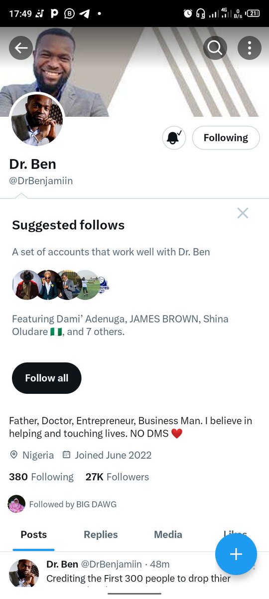 OfIndeed's tweet photo. @DrBenjamiin 8021321047
Opay
Adesoji Adeniji https://t.co/thc0wOFCbB
