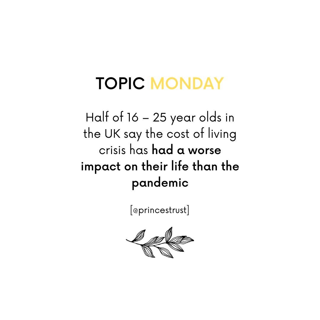 📣Topic Monday 📣half of the UK’s 16-25 year olds say the cost of living crisis is worse than the pandemic. The MAZI Project provides free meal kits &amp; cooking support. Join us via the link in our bio! 🔗#mazi #themaziproject #endfoodpoverty #supportlocal #bristol