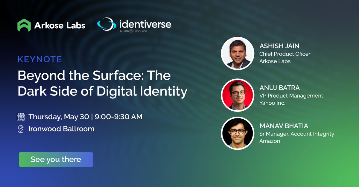 Now this is going to be a great keynote at #Identiverse. Learn from this all-star group of cyber and #identity experts. Register today: bit.ly/3JFuTpO #cyberattacks <a href="/AshishJa1n/">Ashish Jain</a> <a href="/PatriceBoffa/">patrice:boffa ⊛</a>