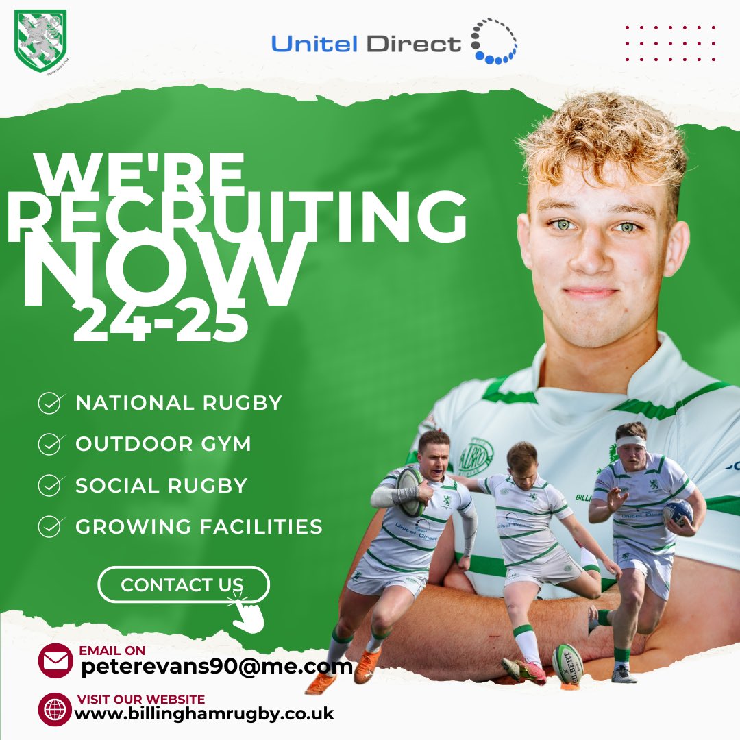 Moved to the area or at Uni looking at playing at the highest level? Are you looking to progress your rugby career? We are building for another season in National Rugby and are building a senior squad capable of success. Come and be a part of something special 🫶 #OSIOS