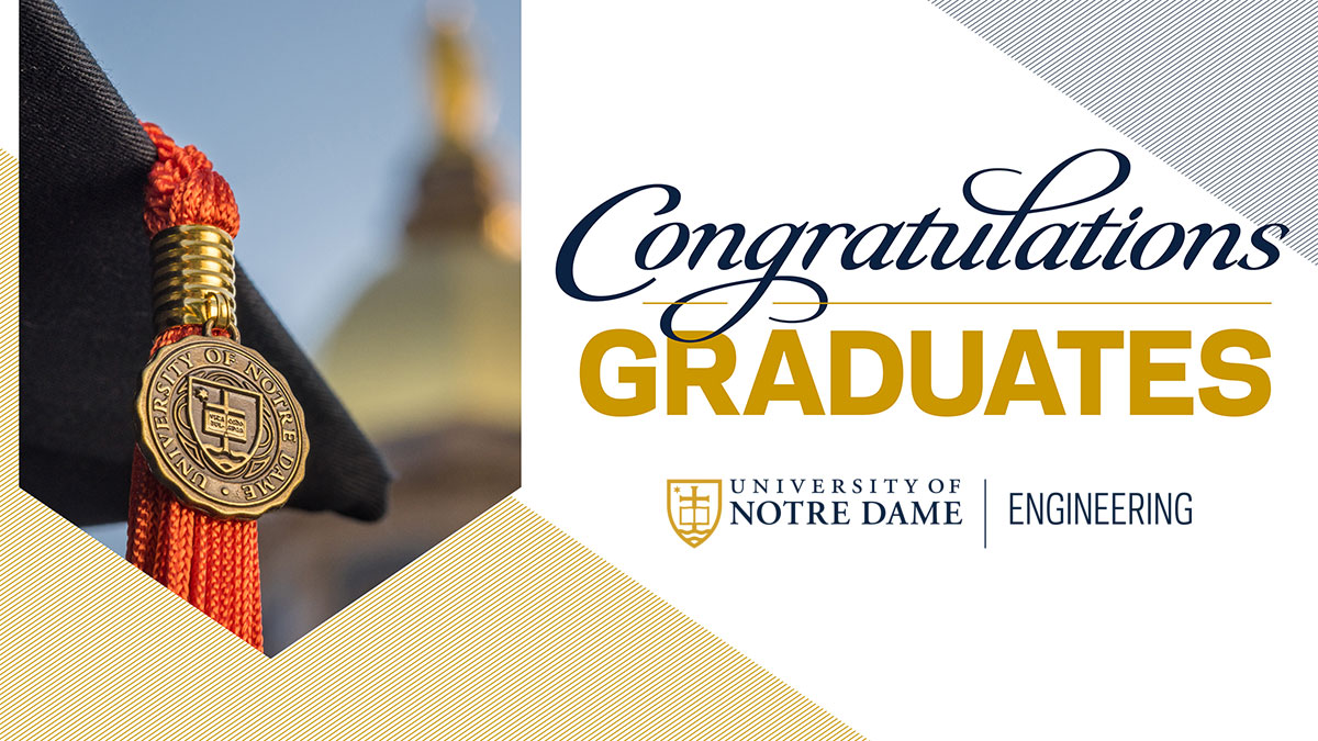 To the @NDengineering class of 2024, you've proven that with hard work and determination, anything is possible. Embrace the journey ahead with the same passion and drive. The world is yours to shape into a better place for all! Go Irish! 🎓🍀🥳 #ND2024 #GoIrish