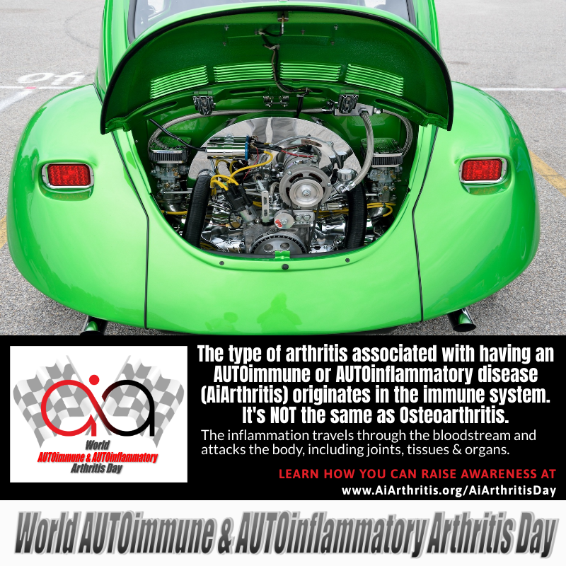 AIArthritisDay's tweet photo. Help us DRIVE awareness today πποΈπ¨ #AiArthritisday #DriveAwareness #LearnArthritis #AiArthritis #chronicdisease #arthritis https://t.co/XoKqBqHaFT