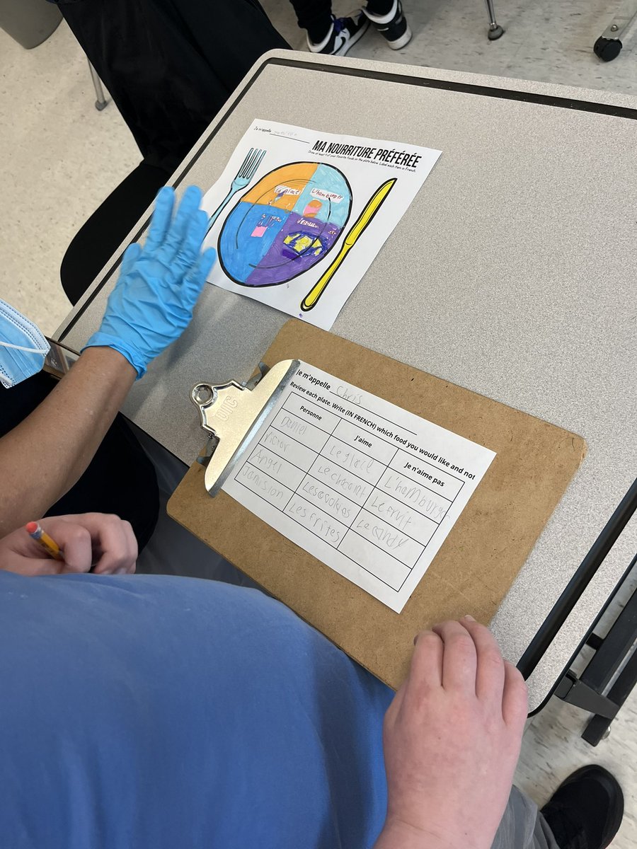 Mrs. Lullo’s class visiting each other’s “restaurants” to practice food vocabulary en français!

#WeAreBethpage <a href="/BethpageUFSD/">BethpageUFSD</a>