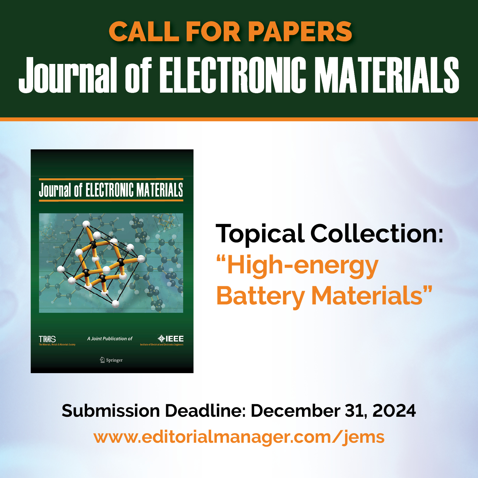 TMS on X: &ldquo;Share your work! Papers are being accepted until 