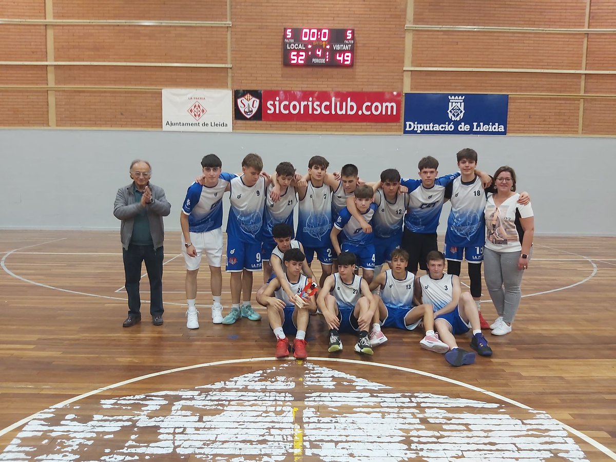 RT Lleida FCBQ (@rtlleidafcbq) on Twitter photo Avui s'ha disputat la final CT U16 Cadet Masculí Nivell "A" a Lleida
Enhorabona <a href="/sicorisclub/">Sícoris Club</a>
CB Sícoris 52 - CB Torrefarrera Blanc 49 Avui s'ha disputat la final CT U16 Cadet Masculí Nivell "A" a Lleida
Enhorabona <a href="/sicorisclub/">Sícoris Club</a>
CB Sícoris 52 - CB Torrefarrera Blanc 49
