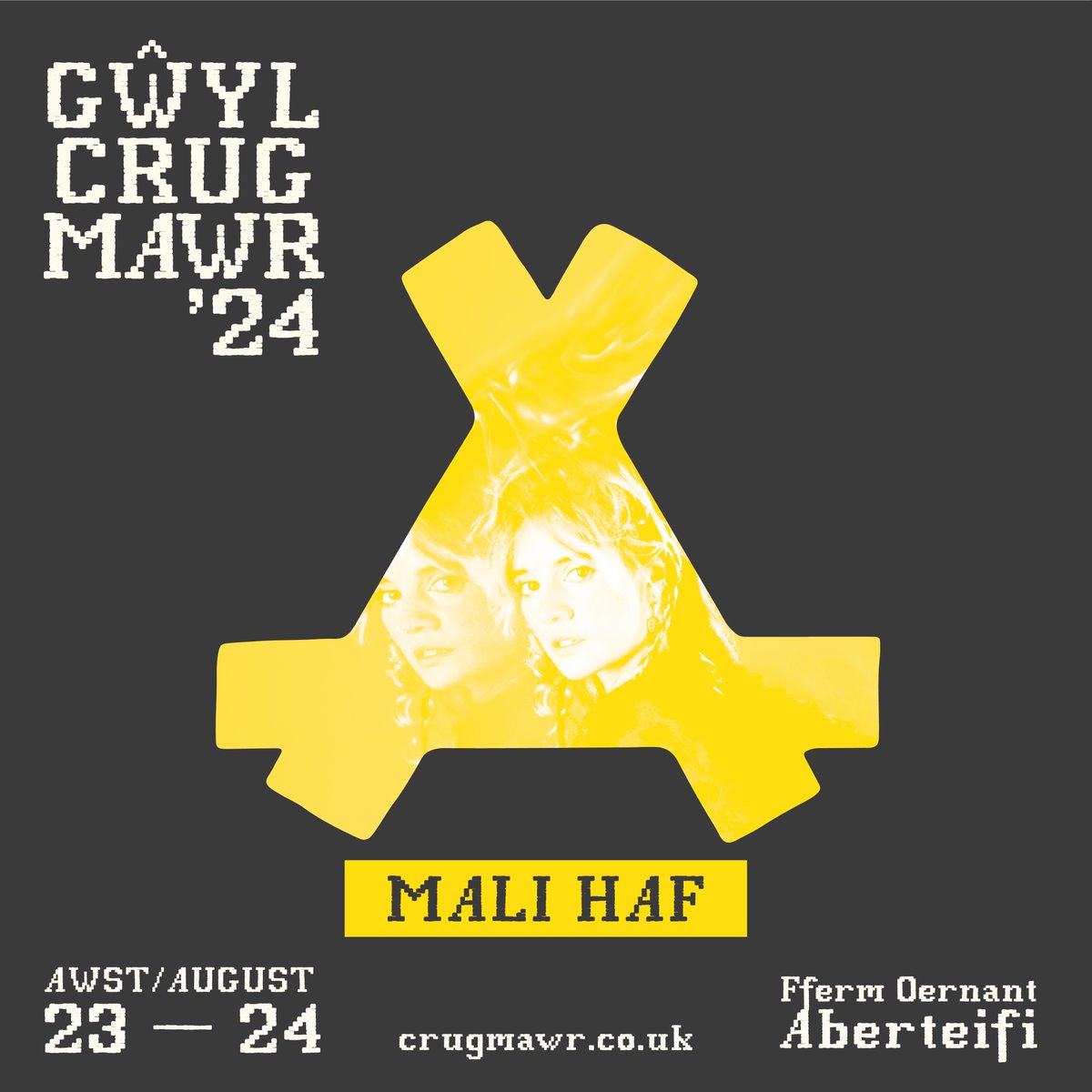 CYHOEDDIAD LEIN-YP📣 
🙌Braf i gyhoeddi y bydd <a href="/mali_haf/">Mali Hâf</a>  yn dod i ŵyl Crug Mawr ym mis Awst!

We're exited to announce that <a href="/mali_haf/">Mali Hâf</a> will be performing in Crug Mawr in August!