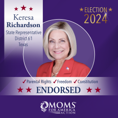 New endorsement! Thank you to @momsforamerica action! keresafortexas.com
