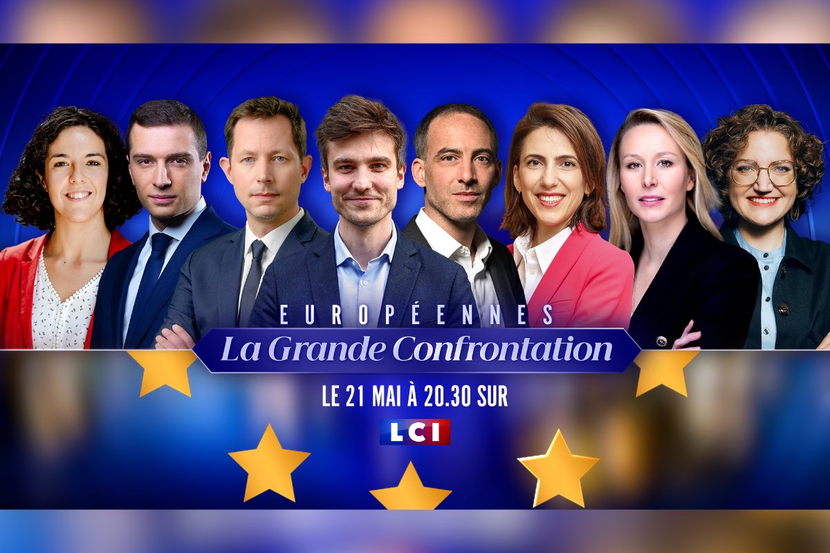 🔴 Demain soir. 🔴 La grande confrontation entre les têtes de liste sur LCI à partir de 20h30. Tous derrière Marion ! 👊