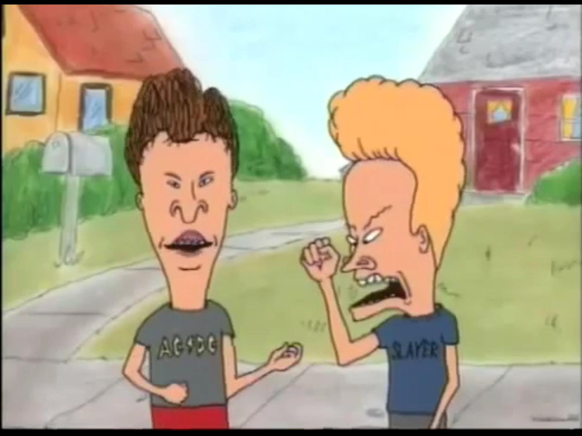 modern indie animation is too refined. more of them should look like those early seasons of beavis and butthead where the backgrounds are color penciled