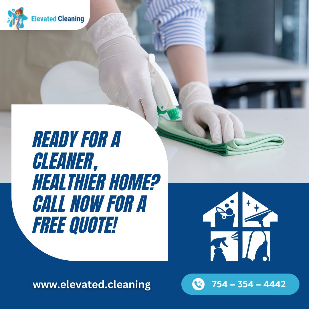 Embrace a healthier living space with Elevated Cleaning’s eco-friendly services in Broward County. Good for your home, good for the planet. #EcoFriendly #HealthierLiving #BrowardCounty

elevated.cleaning
754-354-4442