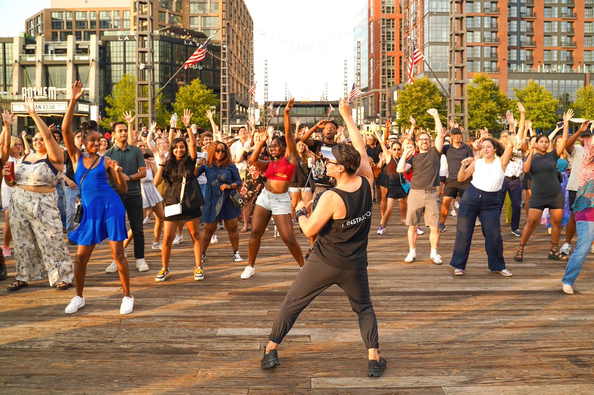 Friday Night Dancing at #TheWharfDC is back! Dance nights begin at 7pm on Transit Pier. Check out our lineup & join us: 💃 Friday Night Dancing Lineup - June 14: Country Line Dance July 12: Swing Dance August 9: Salsa Dance (Located on District Pier) wharfdc.com/dancing