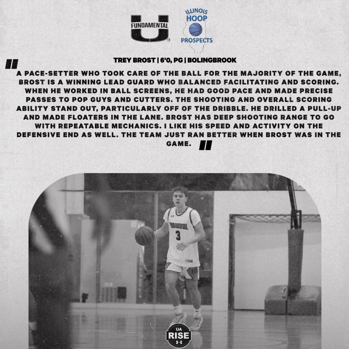 What are they saying⁉️ 🗣️ Listen up! Illinois hoop prospects share their thoughts on some of our 16u Rise players. 🏀✍️💬#TheStandard #FUFamily