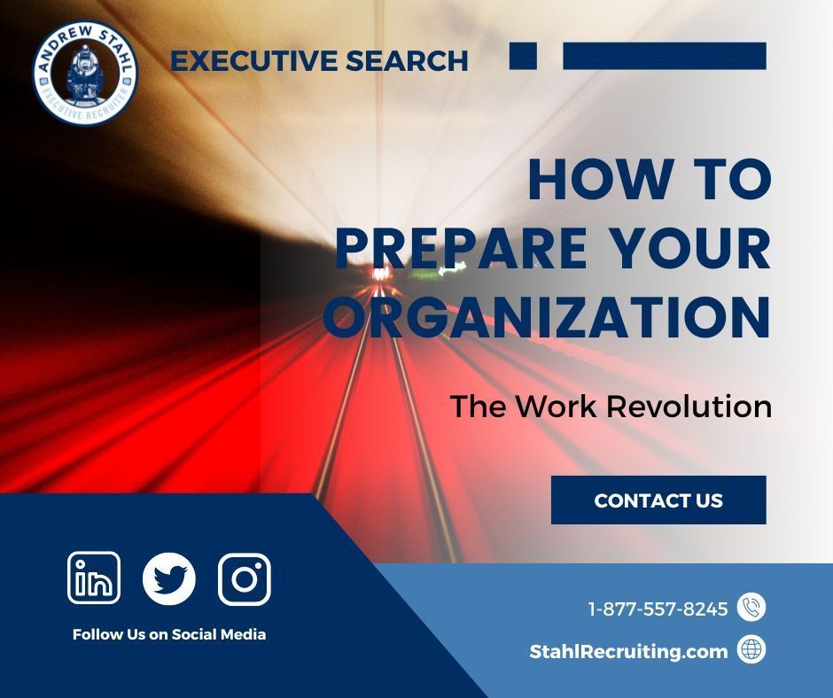 #MondayMood #Mondayvibes Get Future-Ready! How to Prep Your Organization for What's Next: Read this month's #blog post and be ready! buff.ly/3S0DWpd #FutureOfWork #WorkforceReady #stahl10 #executivesearch #dei #tech #transportation #mobilty #infrastructure