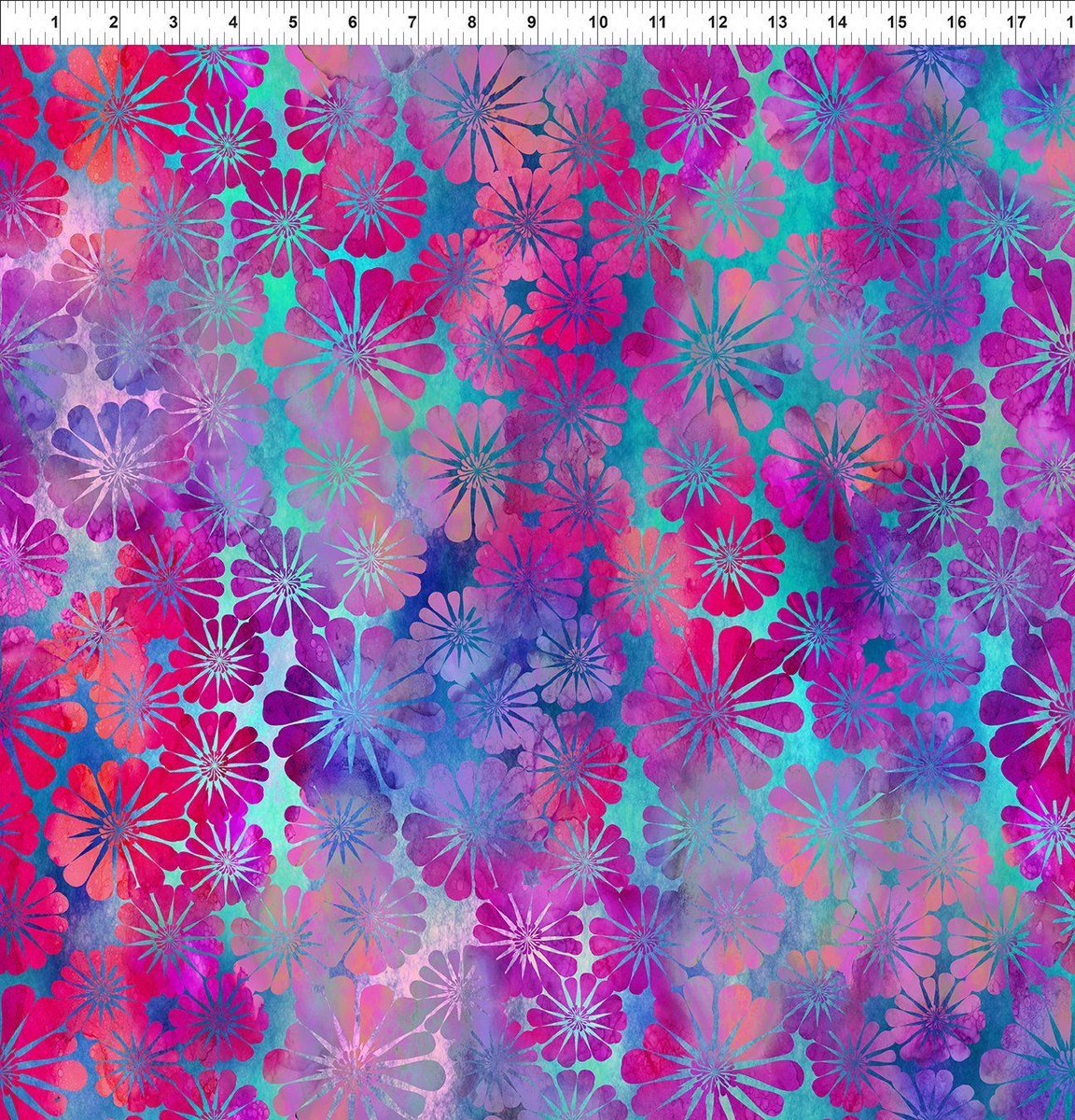#Impressions 1JYS-3 #Magenta #Daisy From in the Beginning Fabrics, #Vibrant Colors, Digitally Printed #Quilting #Cotton - #Quilting #Sewing #crafting buff.ly/3UJLhuB