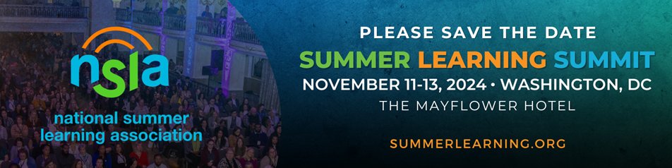 🤝 Be part of something bigger! NSLA's Summit is not just an event; it's a movement towards collective impact in summer learning education. Take advantage of our early bird rate by registering before May 31 using the code 2024-SPRING. Join us: bit.ly/3xlqBkB