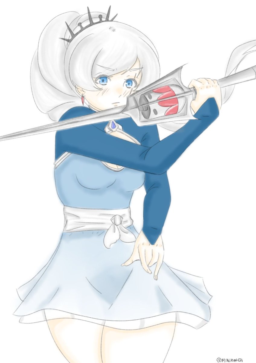 Drew my favorite ice girl. #rwby #weissschnee