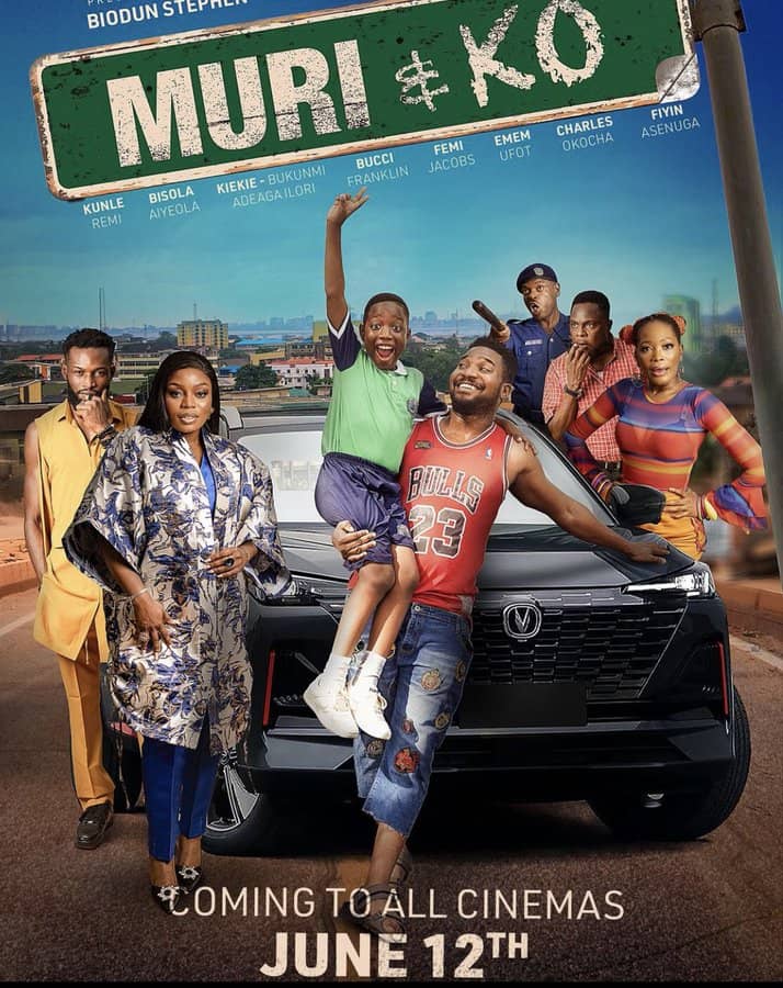 Get ready for a wild ride with #MuriandKoMovie! Featuring a car theft, a police chase, and a whole lot of laughter, this film is sure to keep you entertained. Directed by @biodunstephen and starring @kunleremiofficial and @buccifranklin, you won't want to miss this movie from