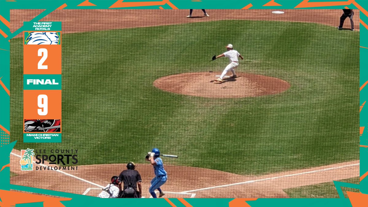 FHSAA's tweet image. 2024 #FHSAA Baseball #StateChampionships ⚾️🏆                       

Class 2A - Semifinal #2:     
FINAL - #FirstAcademy 2, @MCSBaseball2023 9

 #Victors advance to #Class2A title game against @SJCDbaseball on Wednesday at 11am