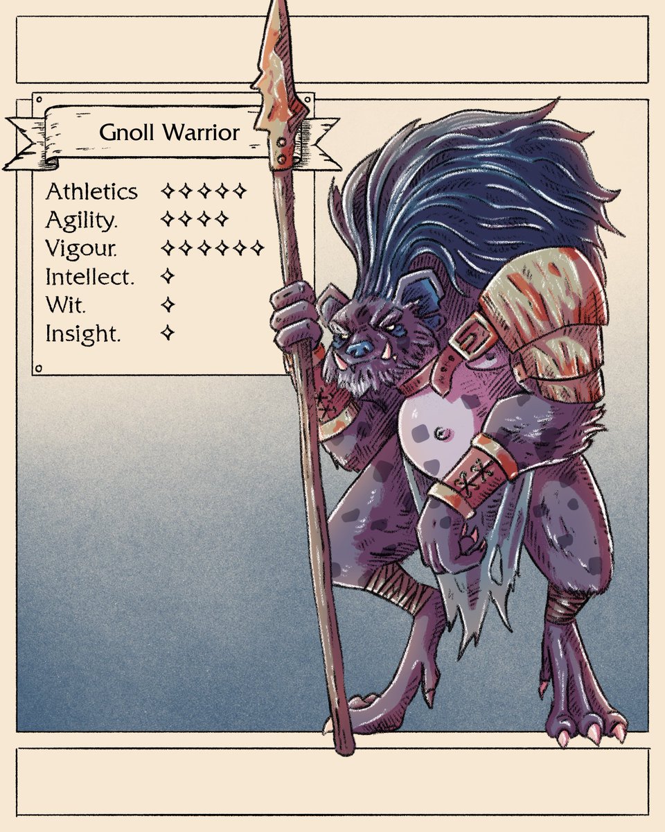 ChurchmanHuw's tweet photo. What would be the collective noun for a grouping of Gnolls? 

#ttrpg #dungeonsanddragonsart #rpg #ttrpgart #paperminiatures https://t.co/rRT5WD1qnh