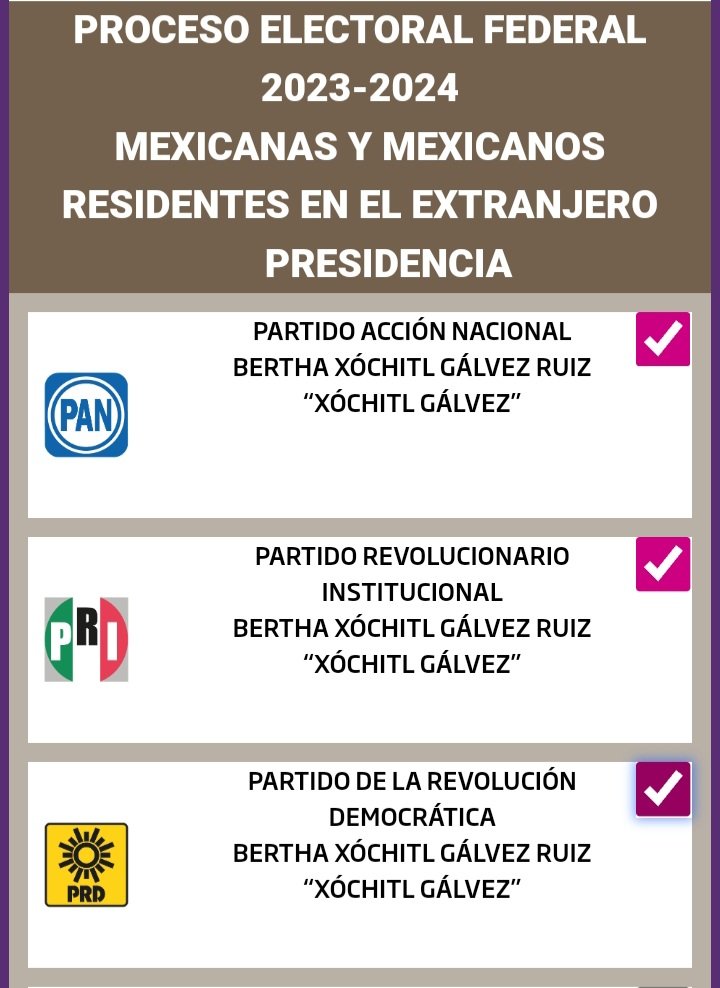 IsabelSagahon's tweet photo. ¡¡¡Feliz, feliz, feliz!!! Lejos, pero con el corazón pegadito a mi México; cumplo con mi deber ciudadano y espero que junto conmigo se sumen millones de mexicanos que amen su país y lo quieran libre, próspero y GRANDIOSO. @XochitlGalvez @xochilove_rs @raultorres_mx https://t.co/HTxUXvHqbS