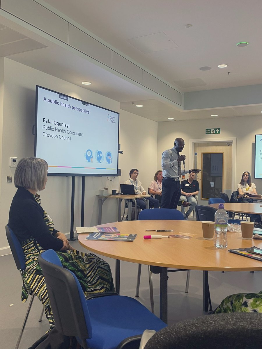 Brilliant talk today from Fatai Ogunlayi, Public Health Consultant at @yourcroydon (and member of our Taskforce) - setting out a very powerful case for prevention in mental health 👏👏