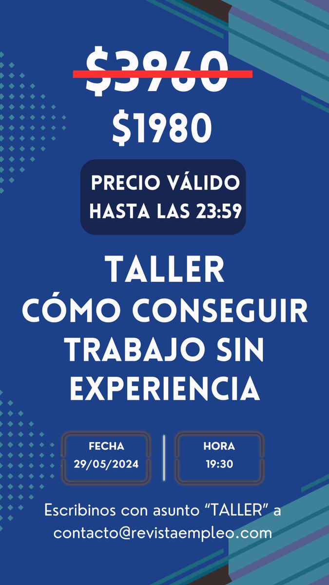 revistaempleo's tweet photo. ÚLTIMO DÍA 🤯

#RevistaEmpleo https://t.co/sEtJ5ApVZ0