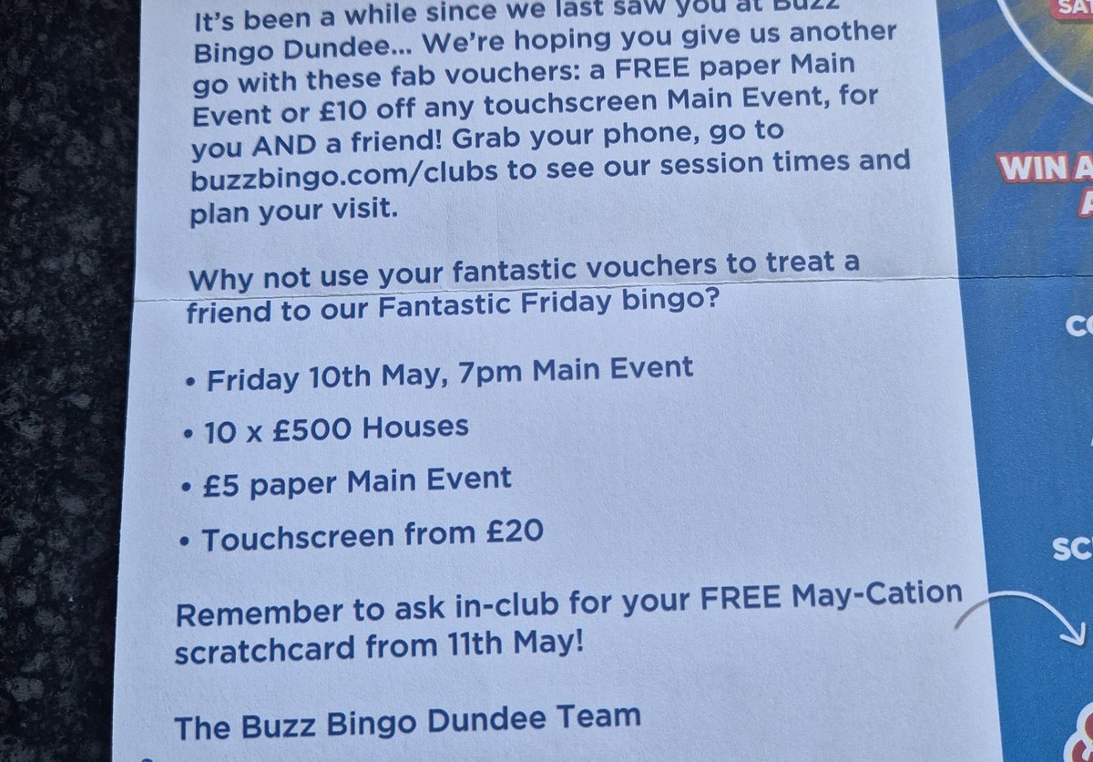 Jers18's tweet photo. Dear @Buzz_Bingo ... just received this.  It's the 20th.  Surely this is a joke? https://t.co/OxXHXh9fgT