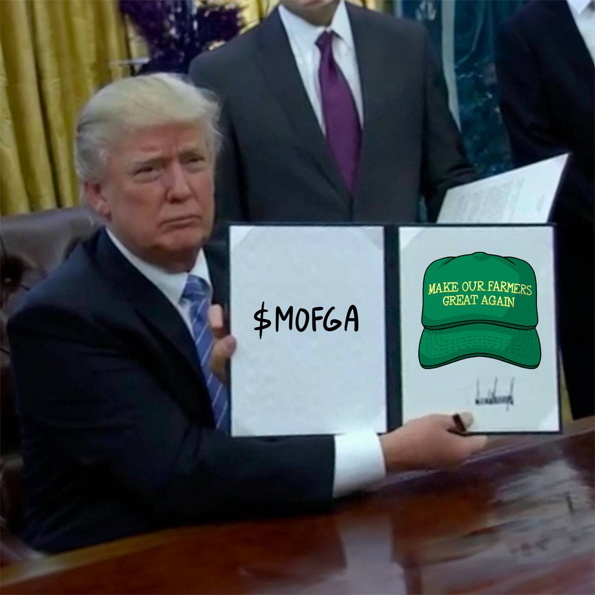 the ticker is $MOFGA!