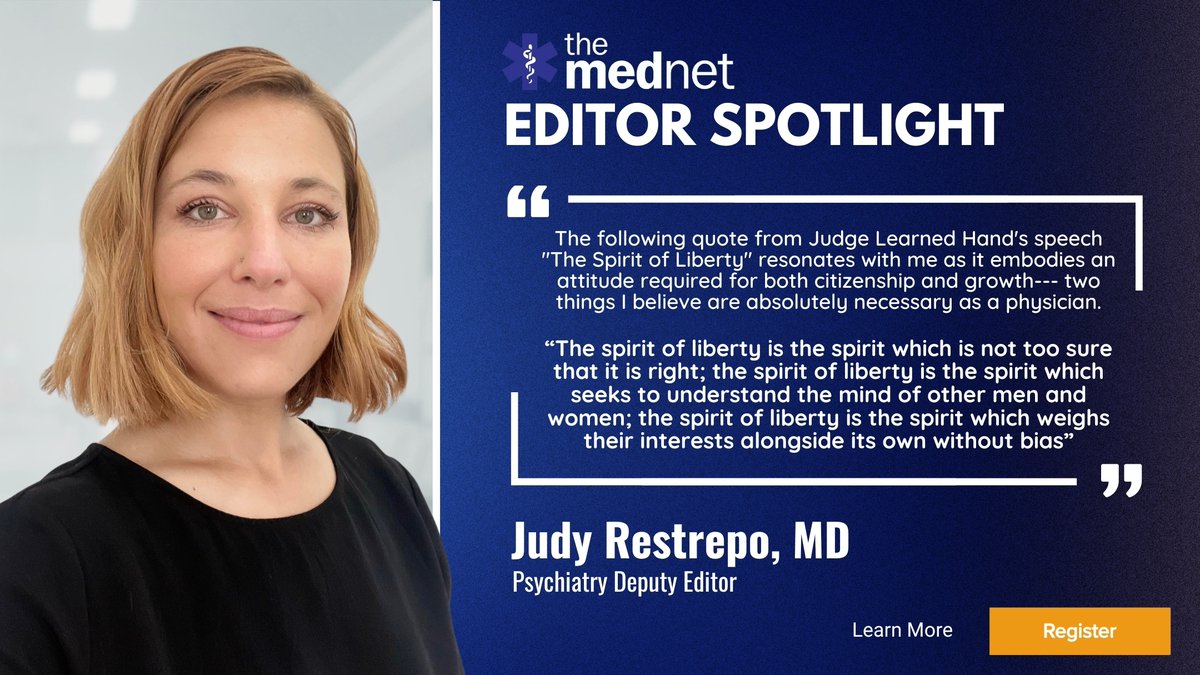 Exciting news! Dr. Judith Restrepo, an associate program director and instructor at MGH and HMS, has recently accepted the position of Deputy Editor of Psychiatry at @theMednet! Join us in congratulating Dr. Judith Restrepo on her new role! #PsychTwitter #theMednet #HealthTech