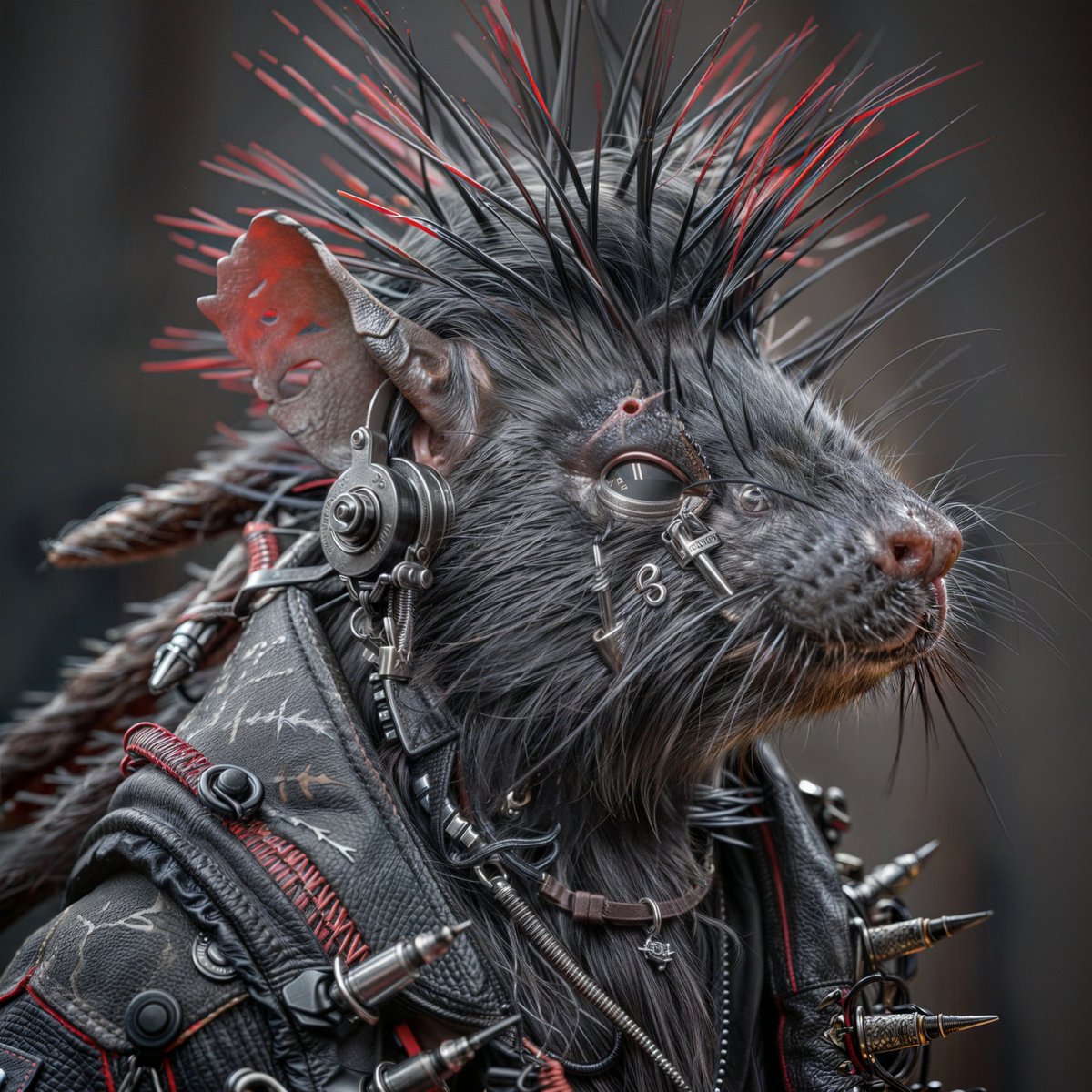 FlyDesignJC's tweet image. **Ratas Punk: Rebelión Urbana**

En los callejones oscuros y las alcantarillas olvidadas de la ciudad, un movimiento clandestino está cobrando vida. No son las bandas que conoces, no son las rebeliones que esperas. Son las **Ratas Punk**