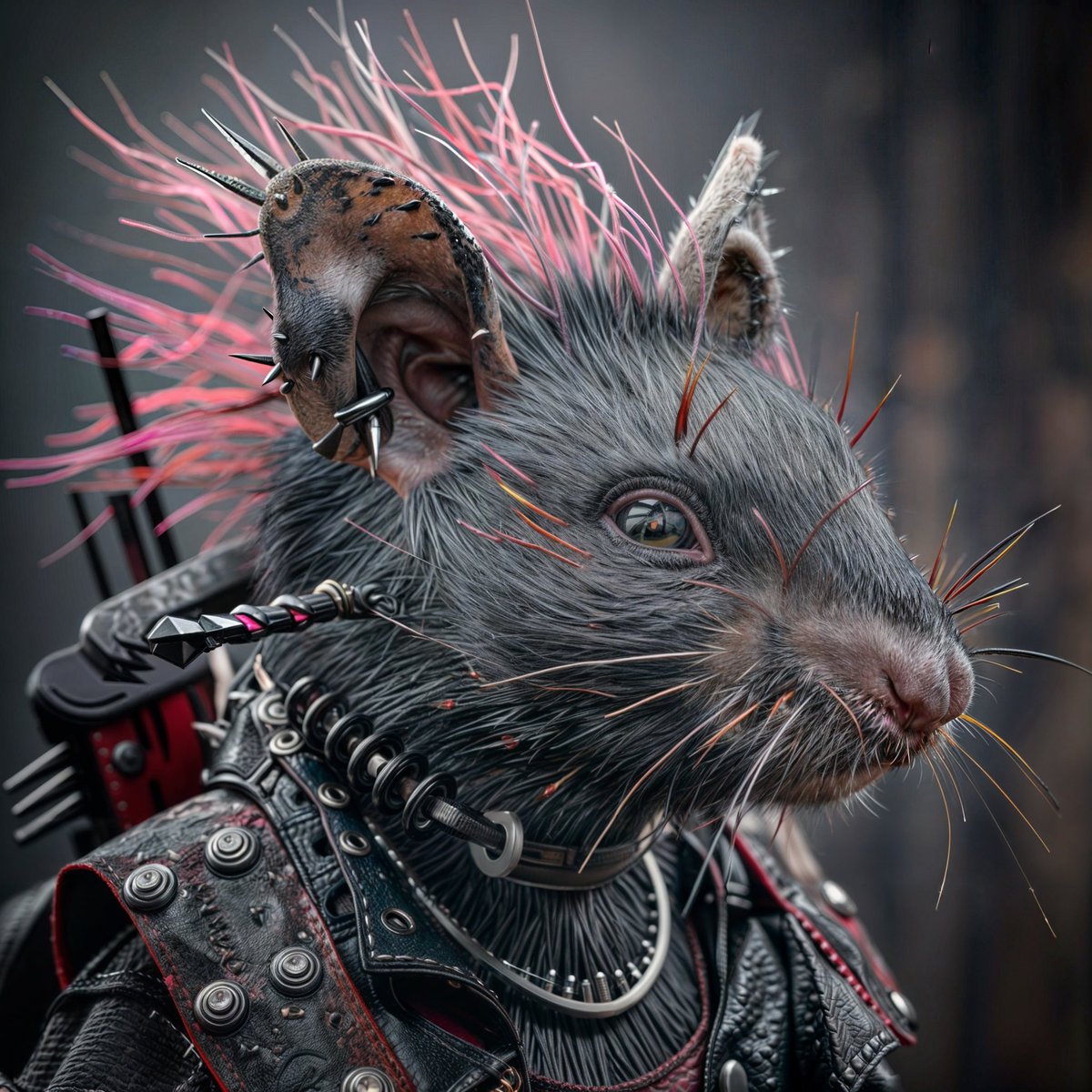 FlyDesignJC's tweet image. **Ratas Punk: Rebelión Urbana**

En los callejones oscuros y las alcantarillas olvidadas de la ciudad, un movimiento clandestino está cobrando vida. No son las bandas que conoces, no son las rebeliones que esperas. Son las **Ratas Punk**