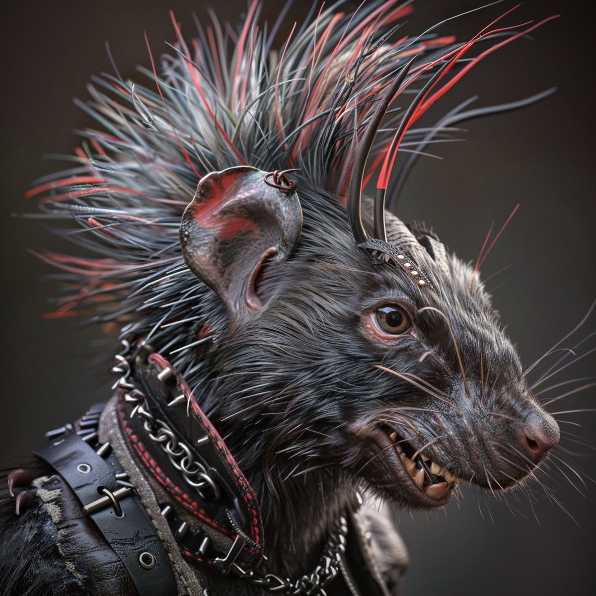 FlyDesignJC's tweet image. **Ratas Punk: Rebelión Urbana**

En los callejones oscuros y las alcantarillas olvidadas de la ciudad, un movimiento clandestino está cobrando vida. No son las bandas que conoces, no son las rebeliones que esperas. Son las **Ratas Punk**