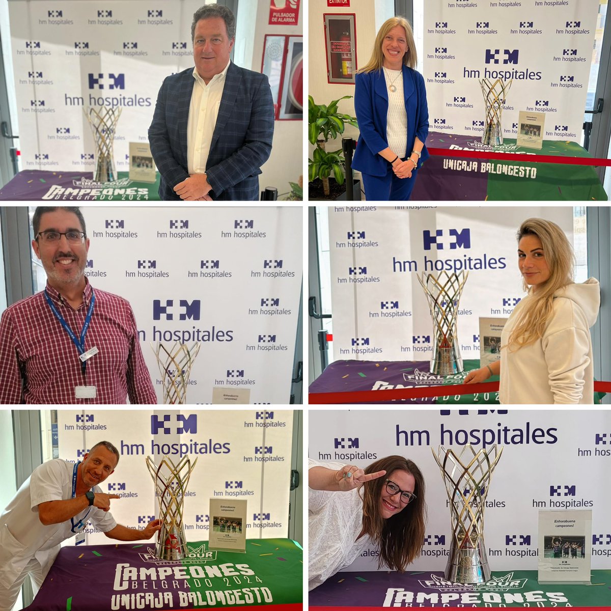 hmmalaga_'s tweet photo. 🏆Hemos tenido el placer de recibir en el Hospital HM Málaga la copa BCL de @unicajaCB 

#Deporte #Baloncesto 💚💜 https://t.co/qXOvZeZuhp