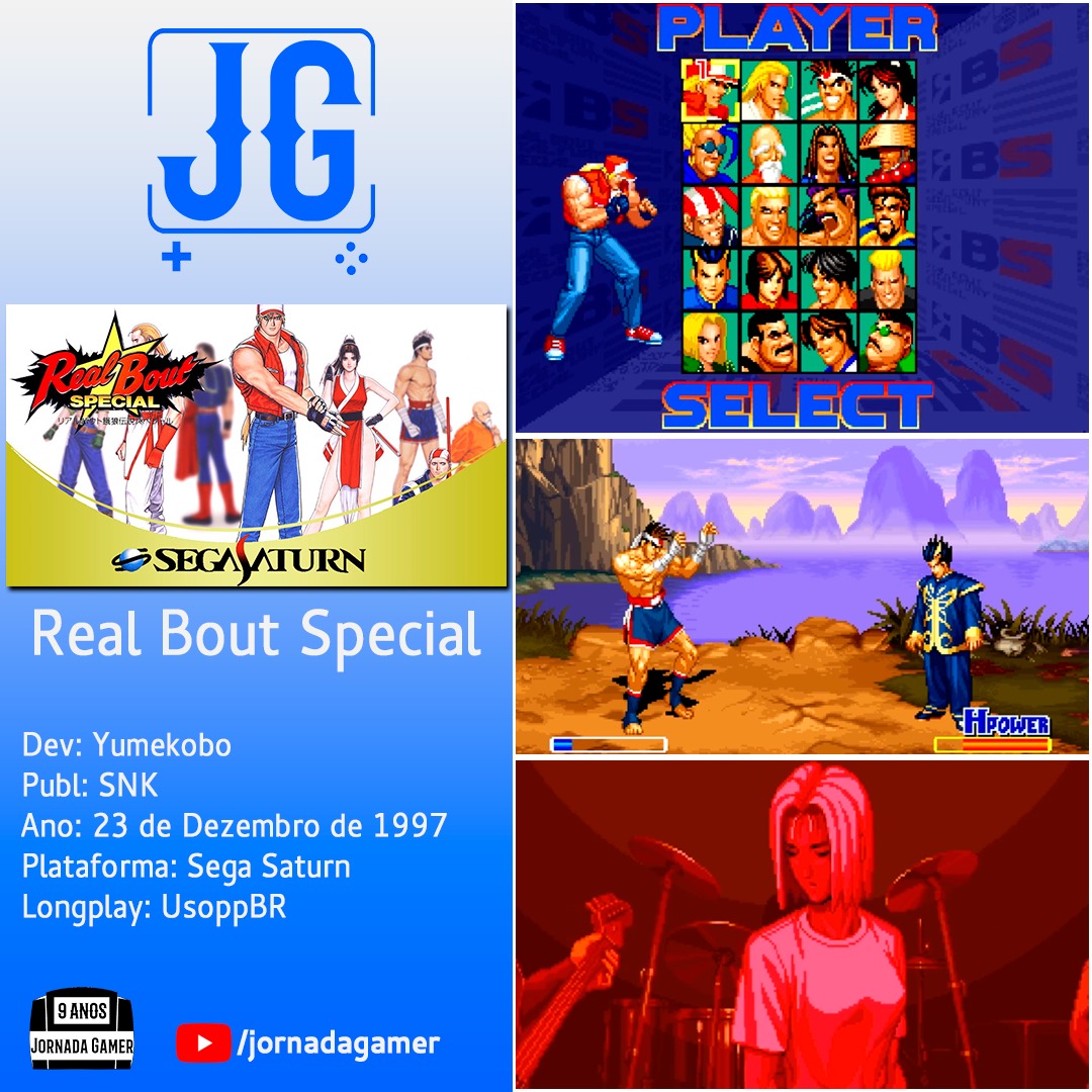 JornadaGamer's tweet photo. [20/05/2024] Disponível no Jornada Gamer

🎮 RBS: Real Bout Special
Dev: Yumekobo
Publ: SNK
Ano: 23 de Dezembro de 1997
Plataforma: Sega Saturn
Longplay: @UsoppBR

https://t.co/0DXV5IYdFk https://t.co/DRQZviNXxM
