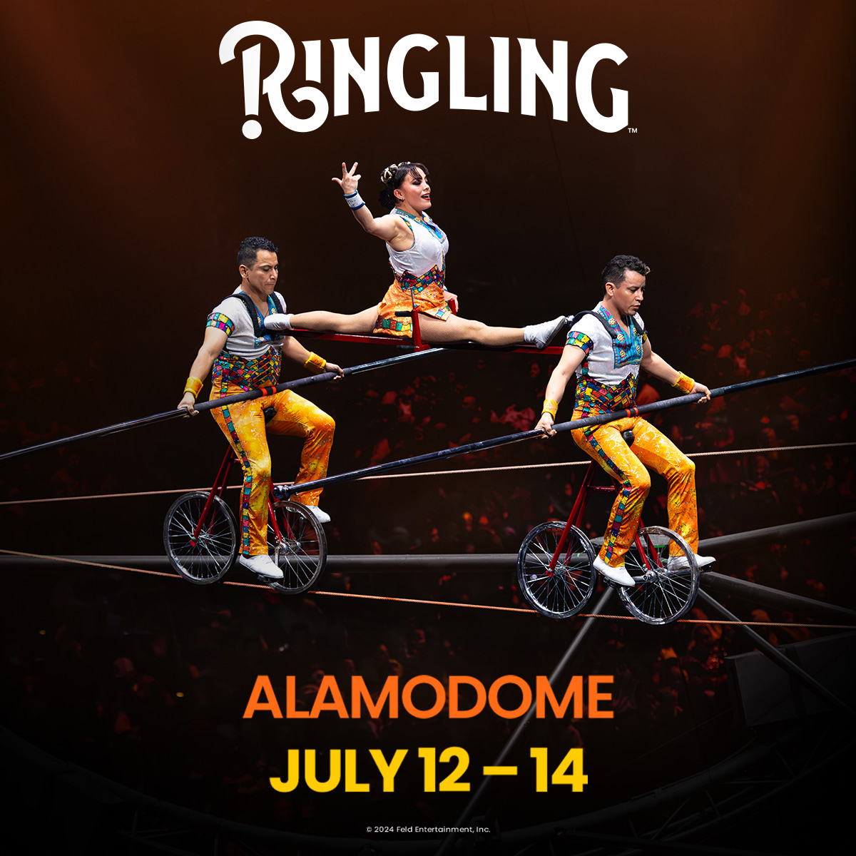 ✨ The legendary Ringling Bros. and Barnum & Bailey® returns! Experience the unparalleled thrills of The Greatest Show On Earth at the Alamodome, July 12-14. 🎟 Tickets on sale NOW! ⭐ 🎟 ticketmaster.com or Alamodome Box Office Mon. - Fri. 10AM - 4PM