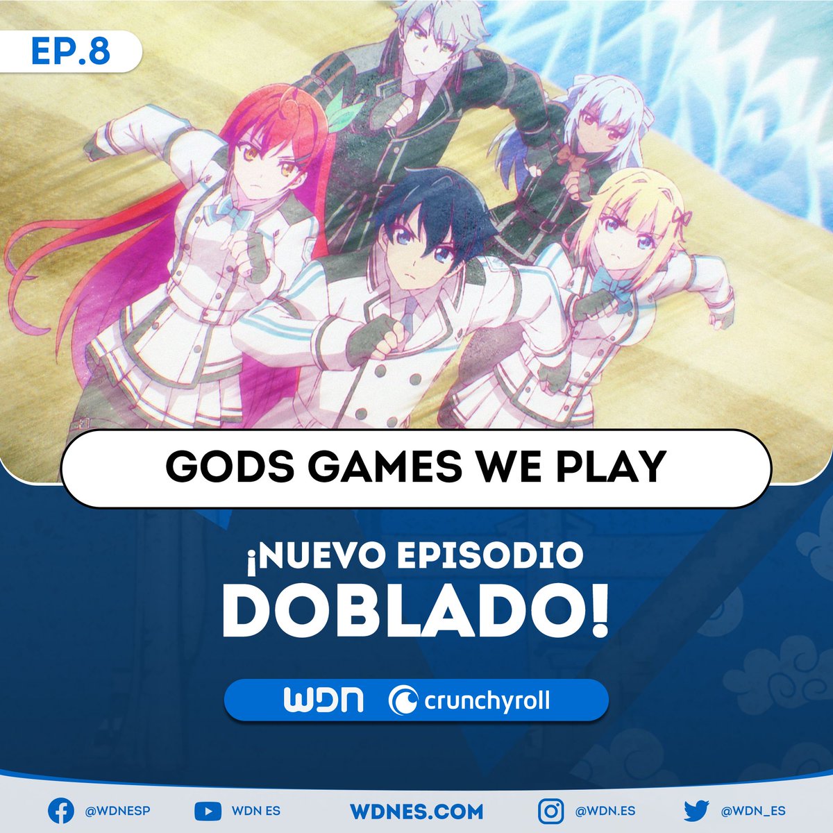 🎙️ | Doblaje ⇛ ¡Nuevo episodio doblado disponible! • Gods Games We Play - Episodio 8 • Plataforma: Crunchyroll 🧡 🔹 Vota por el doblaje en: acortar.link/s3MMcE