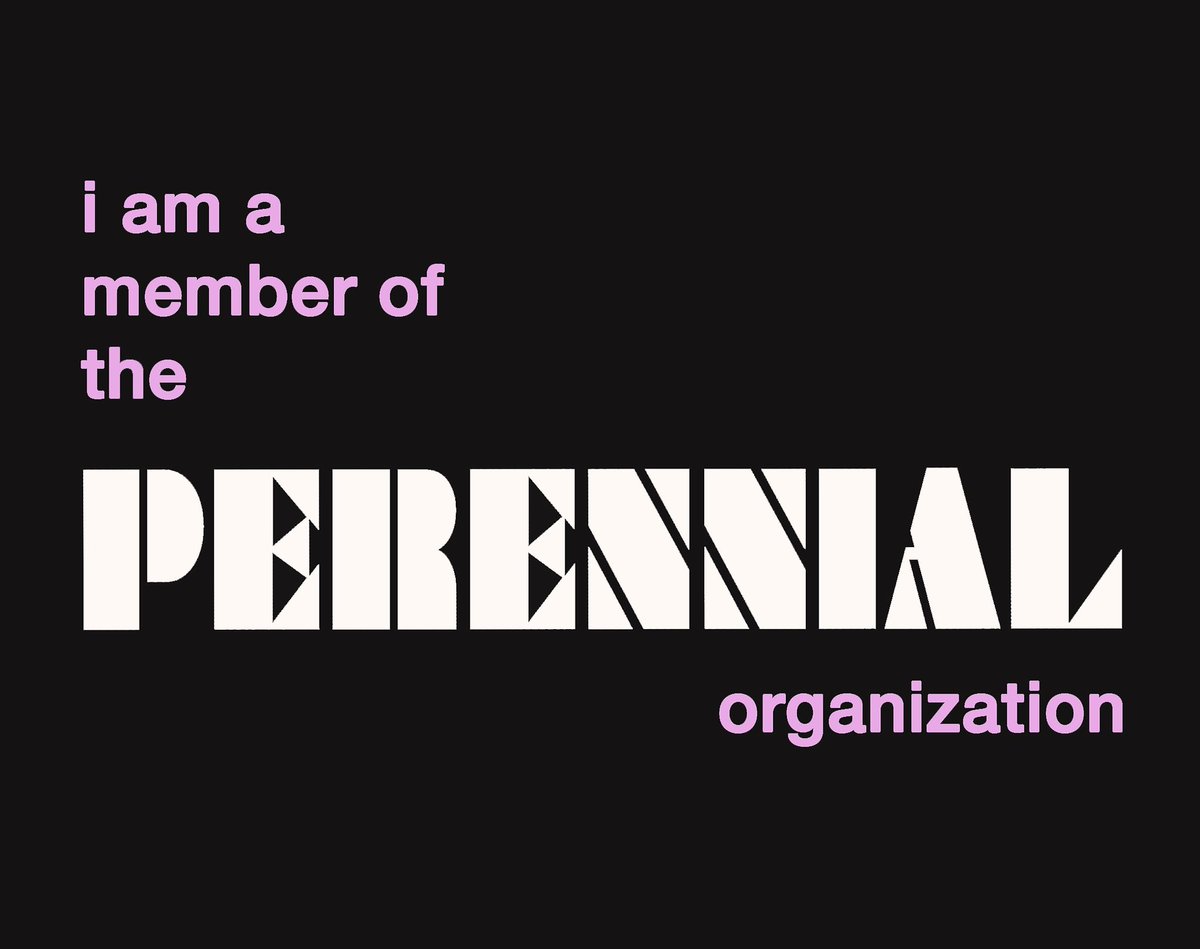 The first PERENNIAL ORGANIZATION newsletter — which includes an exclusive early download of a new Perennial song! — goes out tomorrow at noon EST. Join the Organization here: theperennialorganization.ghost.io