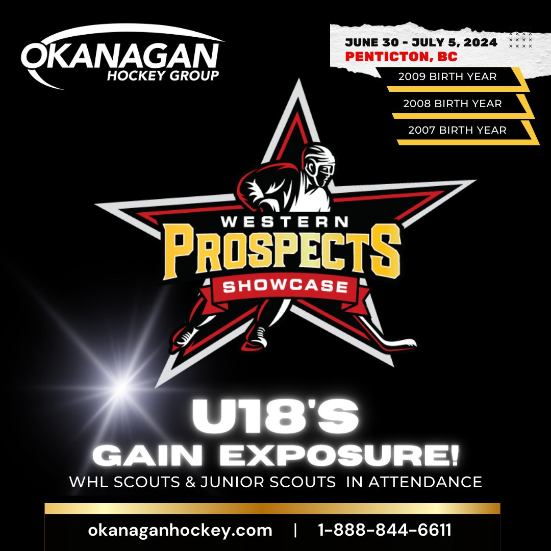 Calling all AAA and AA (tier 1 and 2), hockey players!🚨 Get ready for the ultimate opportunity to shine before the 2024-25 hockey season with our 2024 Western Prospects Showcase! 🌟🏒@OHAEdmonton For more details and registration, visit our website ➡️ okanaganhockey.com/showcases/