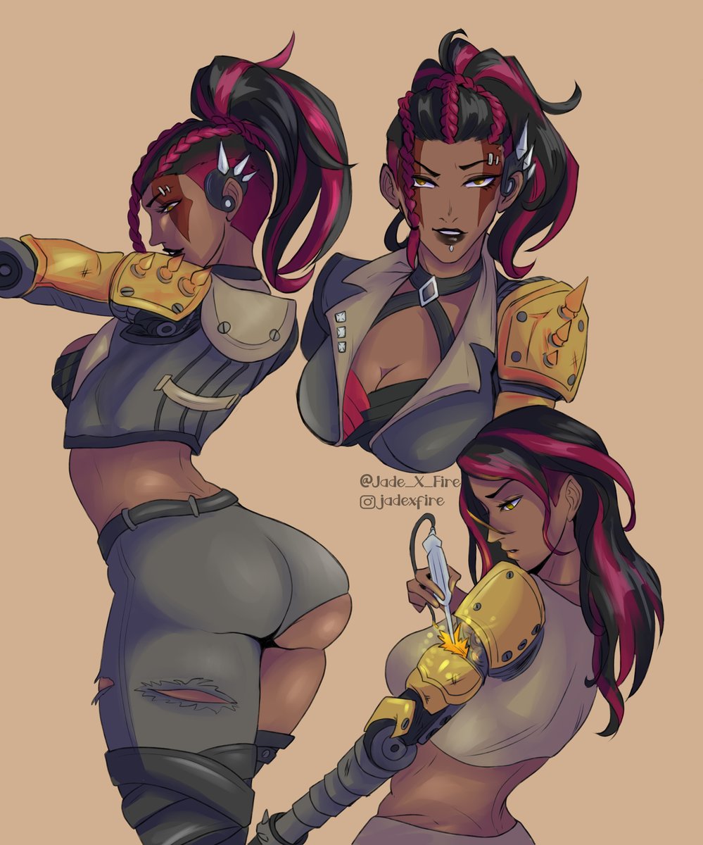 Symmetra Junker!  ⚙️🔥  

#Overwatch2fanart #Symmetra #overwatch #fanart