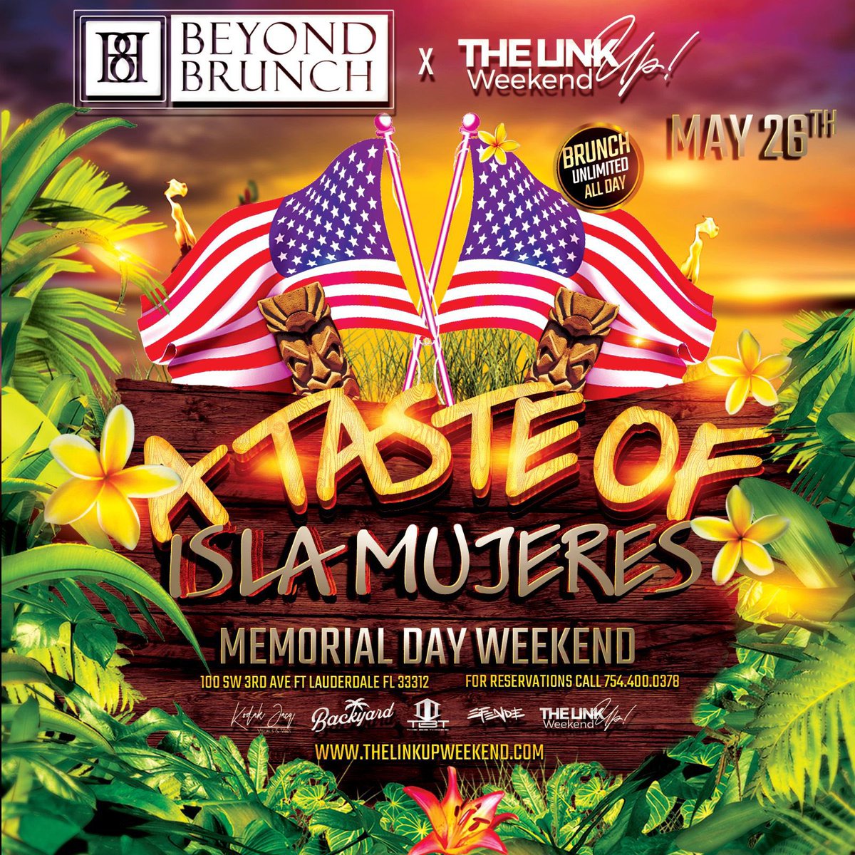 BB_Sundays's tweet photo. This sunday we’re celebrating memorial weekend right with The Link Up Weekend! Definitely gonna be a packed house for sure, bring a fan, take a shot and come catch a vibe cus we’re bringing you to TULUM! 🌞 https://t.co/ffEkPEBAcI