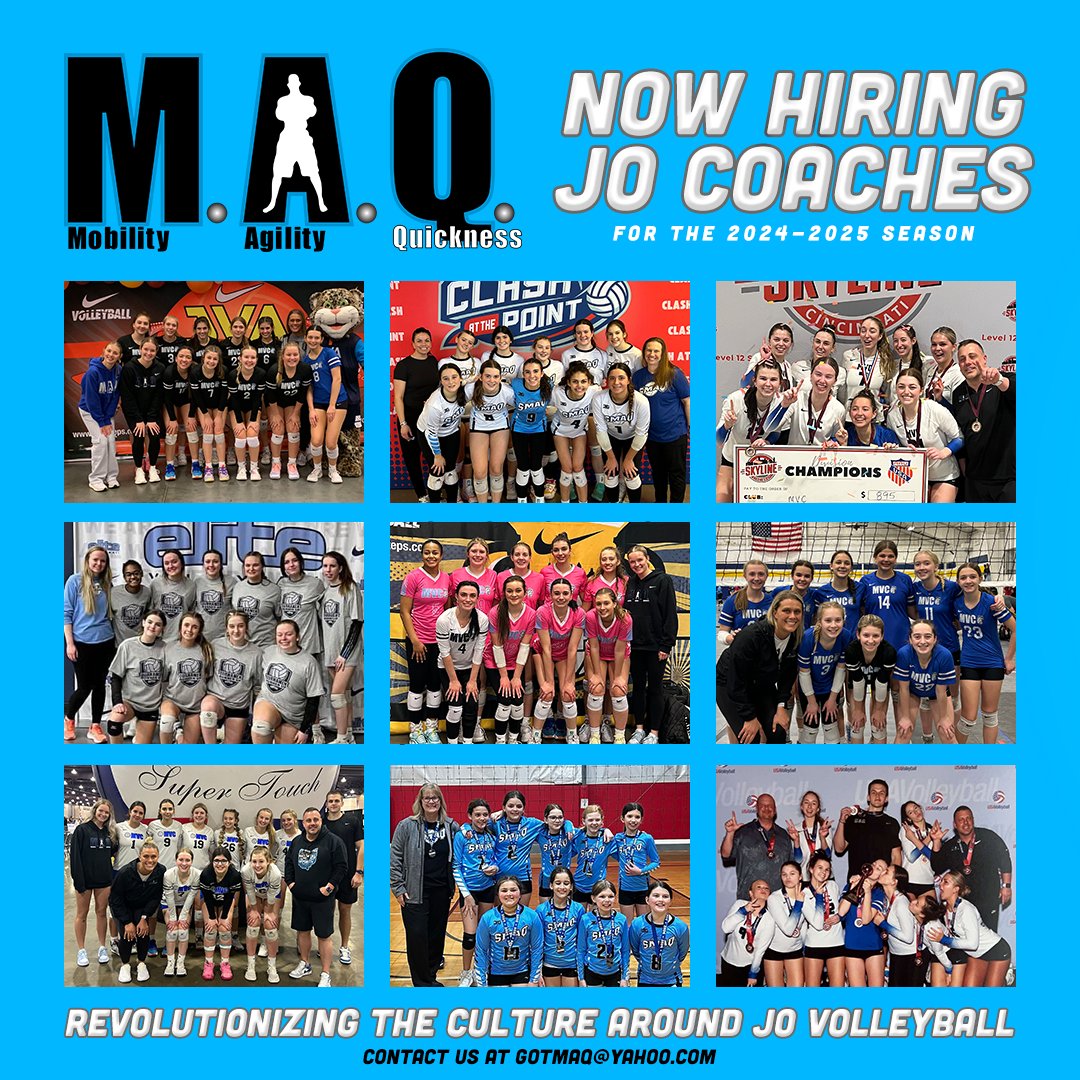We are looking to add more coaches to our amazing JO staff‼🚨 Contact us at gotmaq@yahoo.com