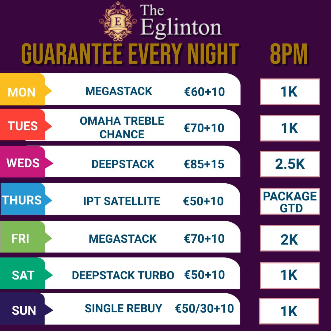 TheEglinton's tweet photo. Guarantees all week and the big omaha this Saturday https://t.co/fgJOXQdoiF