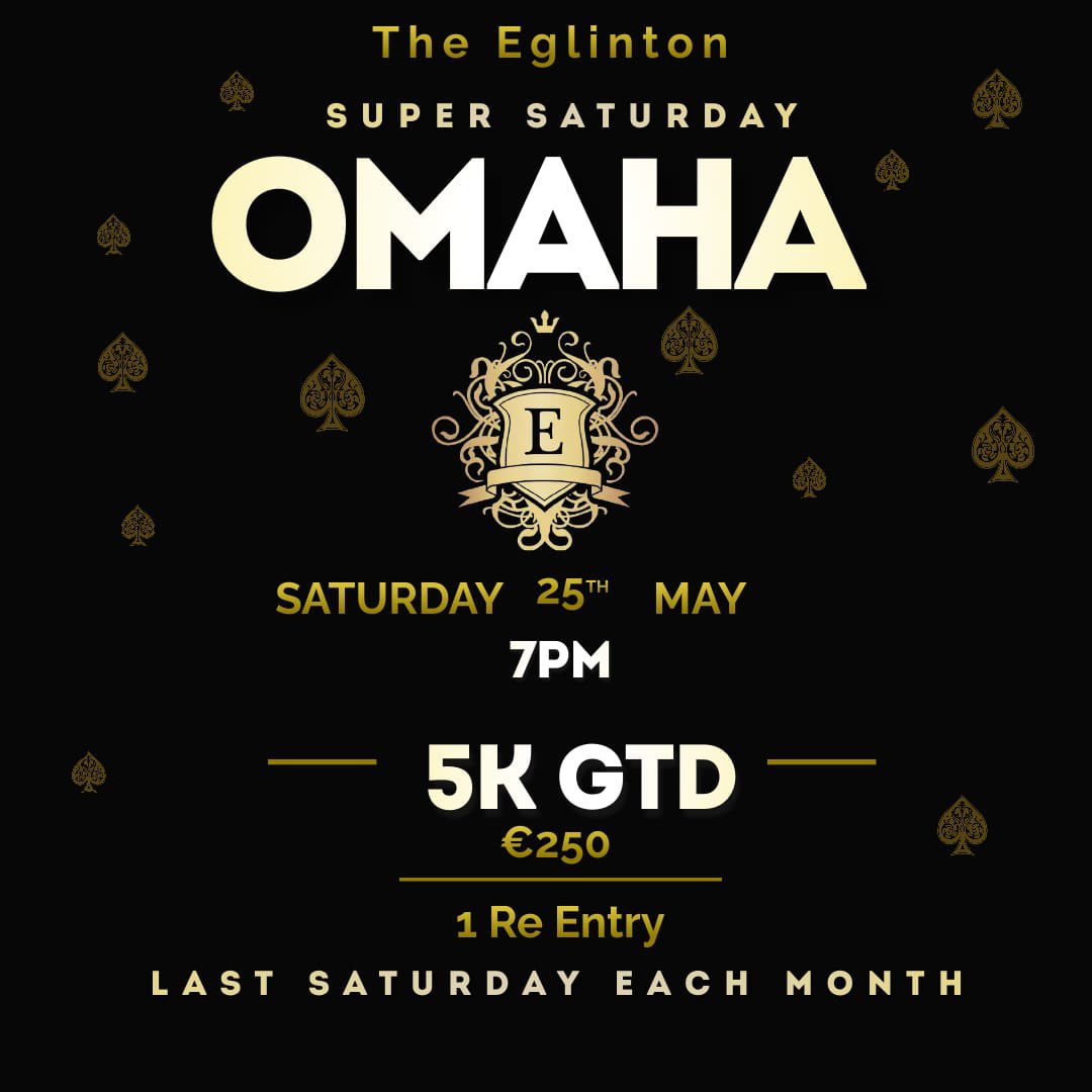 TheEglinton's tweet photo. Guarantees all week and the big omaha this Saturday https://t.co/fgJOXQdoiF