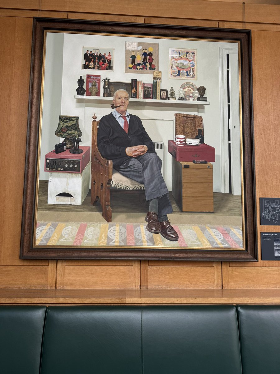 Naturally not my politics, but this portrait of Tony Benn in Portcullis House is 10/10.