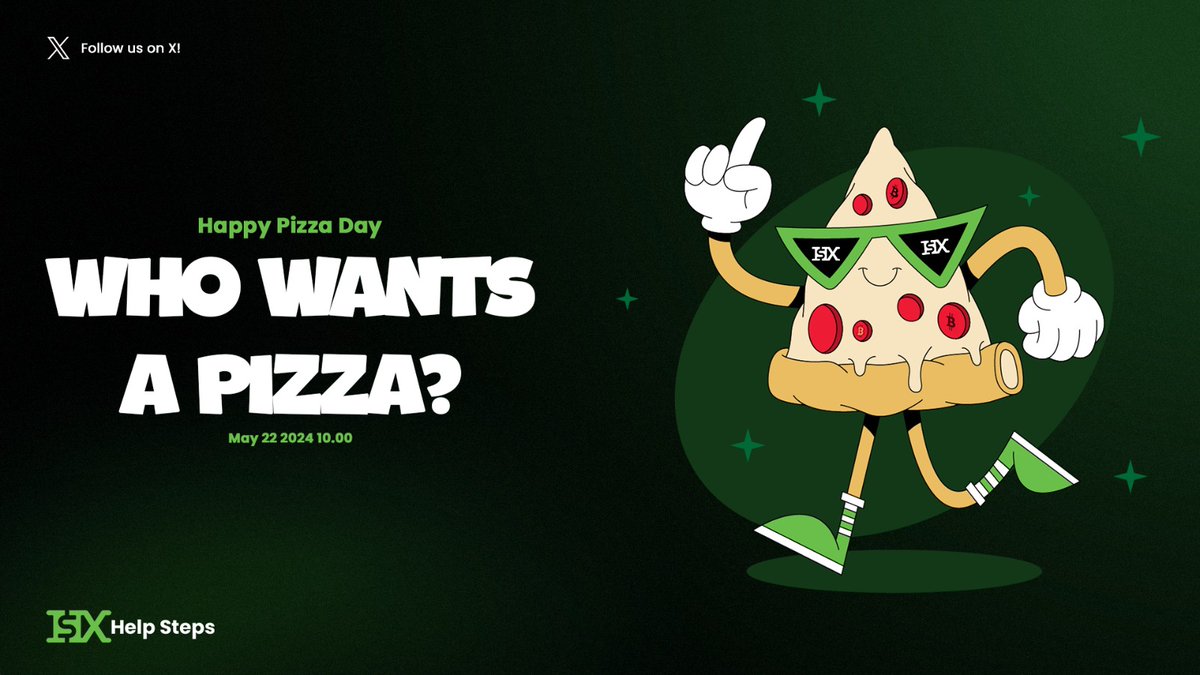 helpstepsglobal's tweet photo. 🍕 BITCOIN PIZZA DAY GIVEAWAY 🍕

On May 22, 2010, Laszlo Hanyecz paid 10,000 Bitcoins for two large pizzas.

🎁 Be one of the lucky ones to win a pizza package on May 22nd at 10.00 UTC!

1️⃣ Follow @helpstepsglobal
2️⃣ RT this post
3️⃣ Comment https://t.co/845udxGc51