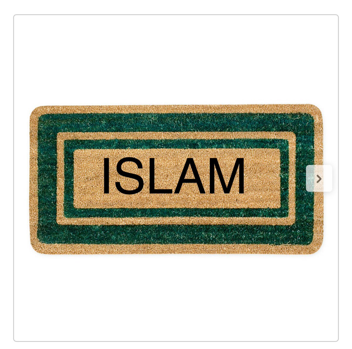 J’ai acheté un paillasson chez action et je l’ai personnalisé….
Je l’ai appelé Islam 😈!

Il est biodégradable et certifié halal.

👉🏻Tweet sponsorisé par la mosquée de Paris dans le cadre de la compagne nationale du blasphème.