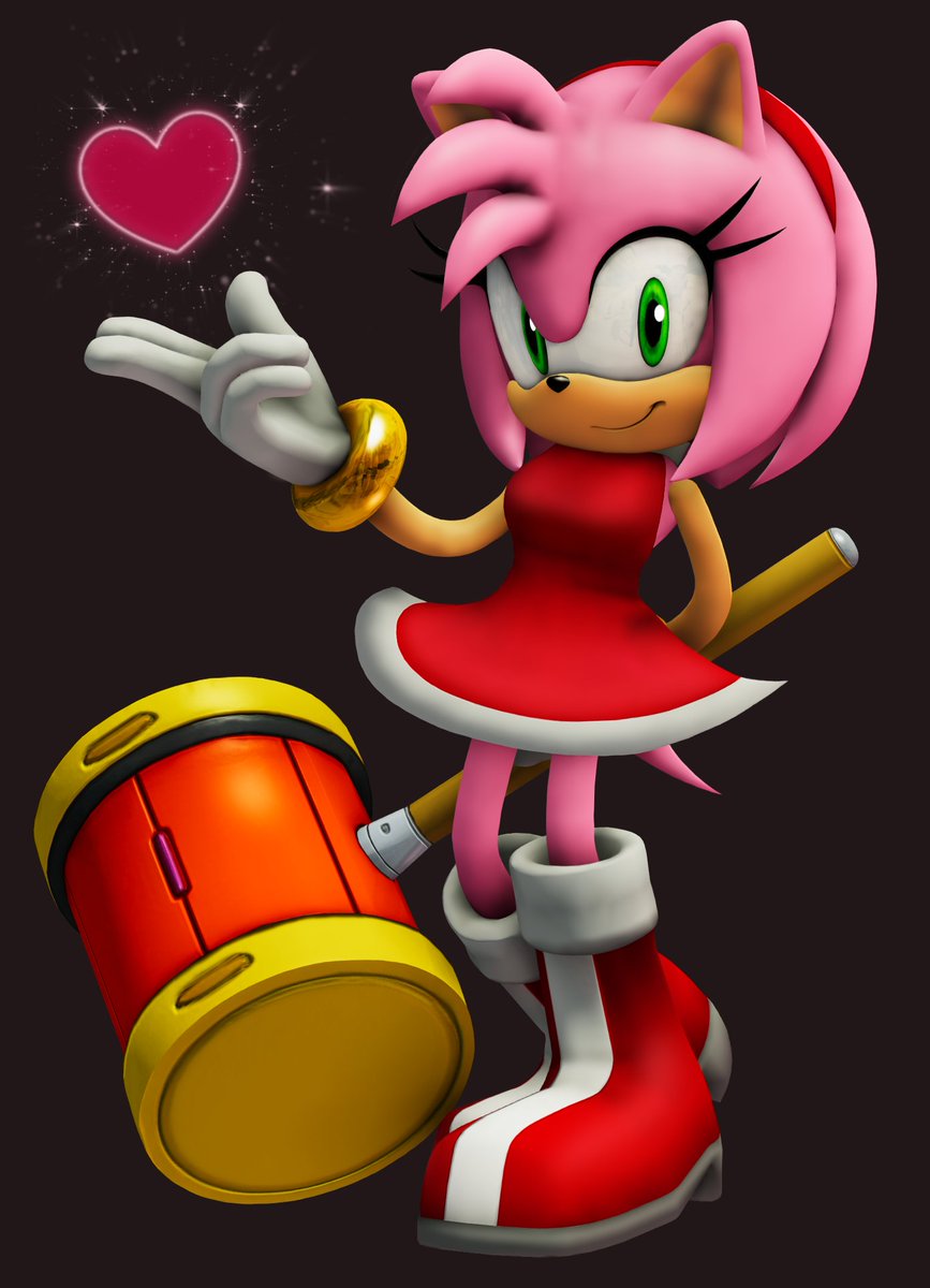 It's time for Amy Rose! Bringing you one last render for her own Character Bio courtesy of @Stelmo98 , if you wanna know more about her moves in P-06, check his video out down below!